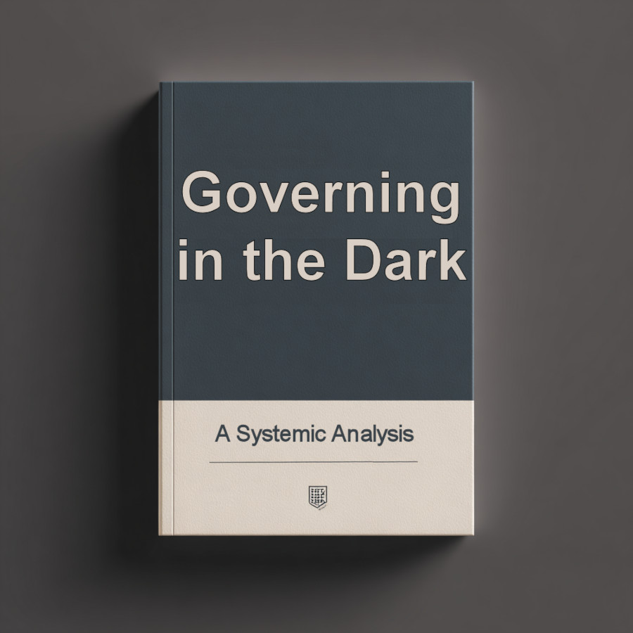 The front cover of the 'Governing in the Dark' report, a white paper on dog attack reform in Victoria.